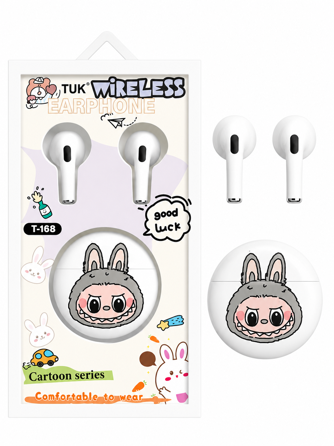 TUK Cute Cartoon Wireless Earbuds Pixie La Bella