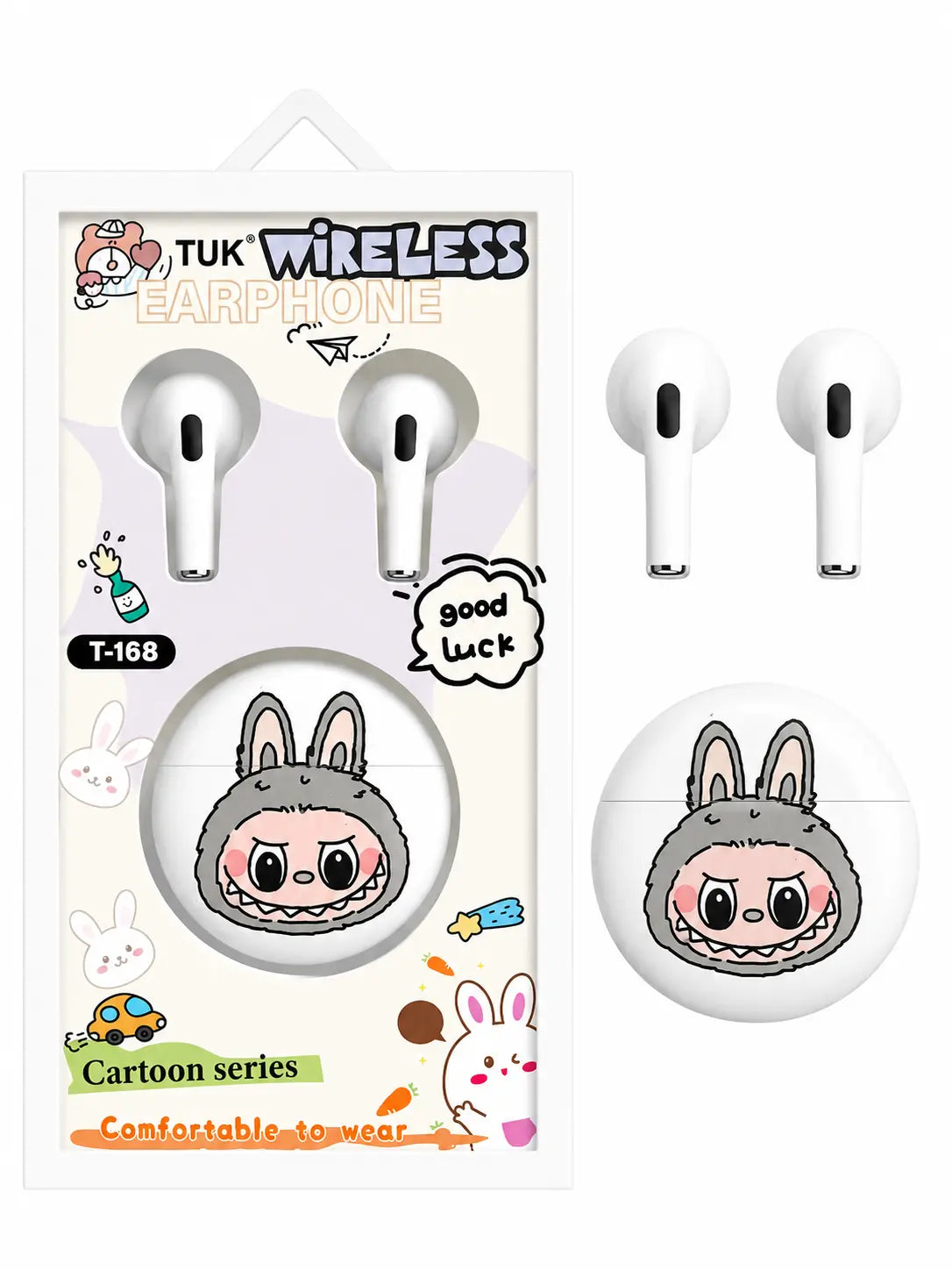 TUK Cute Cartoon Wireless Earbuds Pixie La Bella