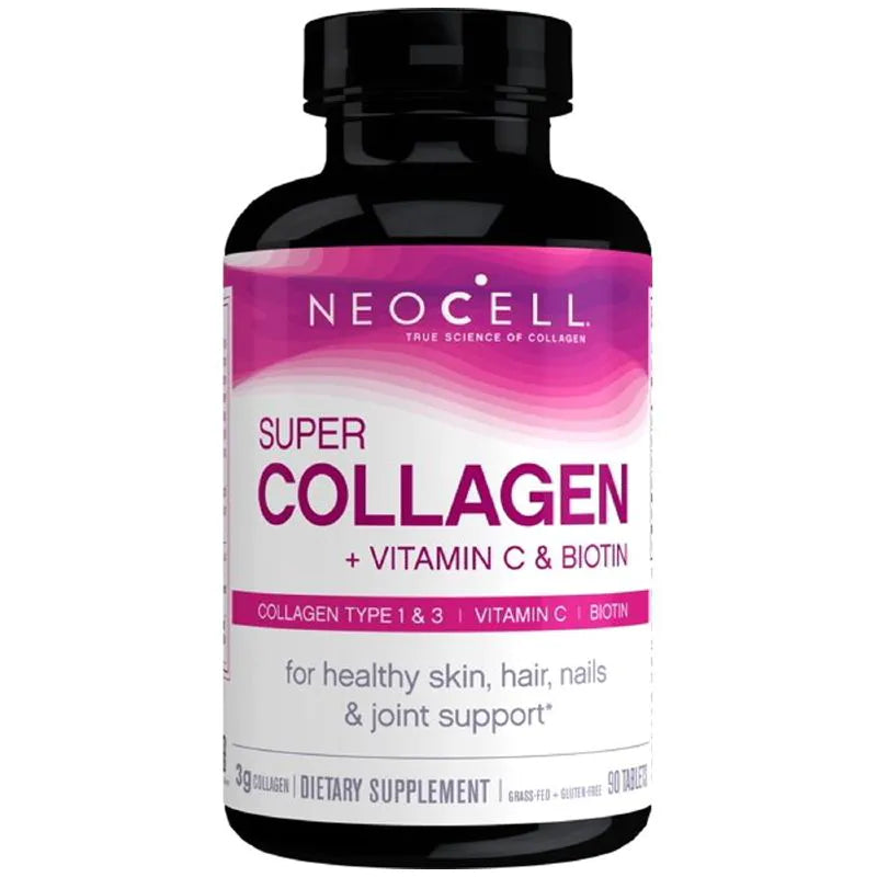 Neocell Super Collagen (Types 1&3) + Vitamin C Tablets 90pc Pixie La Bella
