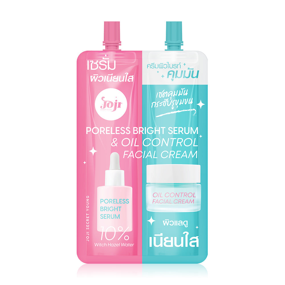 Joji Secret Young Poreless Bright Serum & Oil Control Facial Cream Pixie La Bella