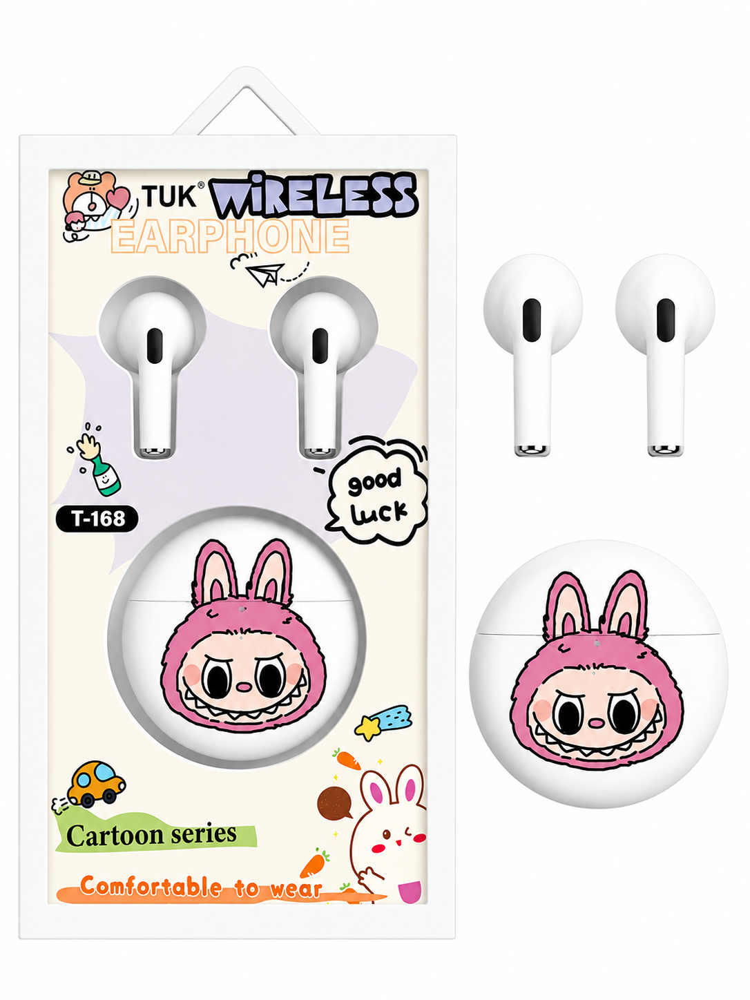TUK Cute Cartoon Wireless Earbuds Pixie La Bella