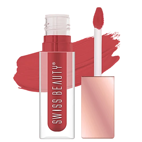 Swiss Beauty Hold Me Matte Liquid Lipstick - 16 Daring Salmon
