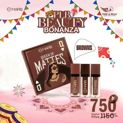 MARS Queen of Mattes Liquid Lipsticks – Browns