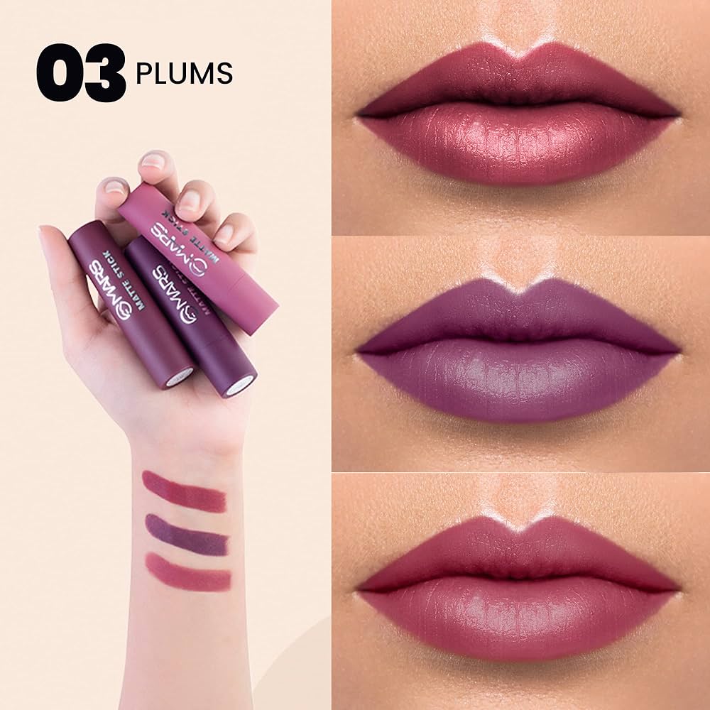 MARS Set of 3 Matte Lipsticks Box Pixie La Bella