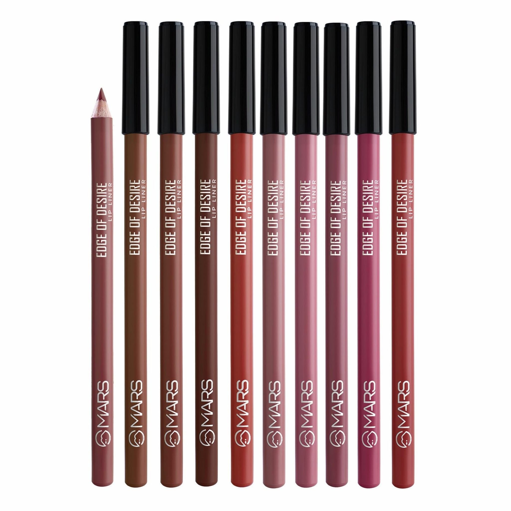 Mars Edge of Desire Lip Liner Pencil Set – 10pcs