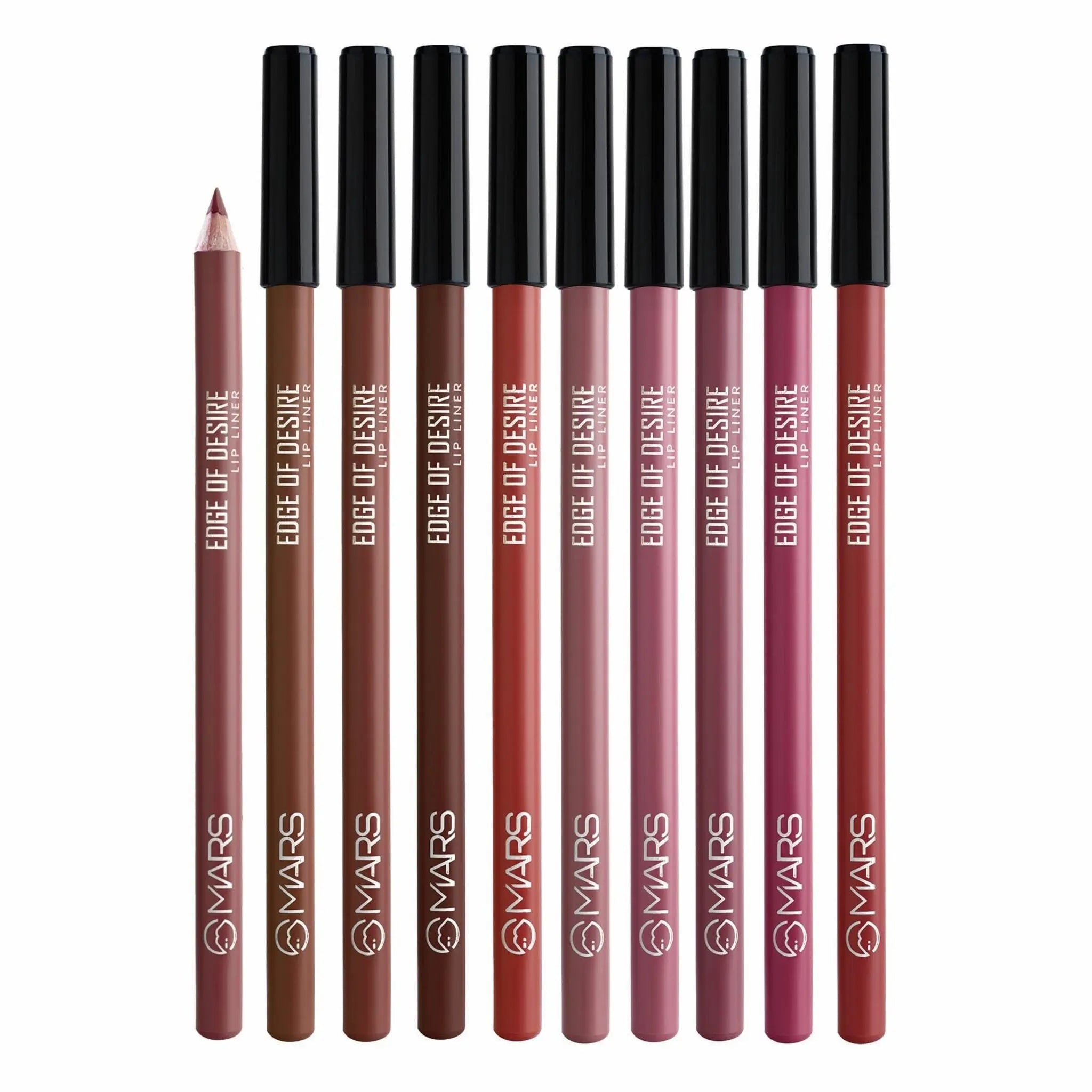Mars Edge of Desire Lip Liner Pencil Set – 10pcs