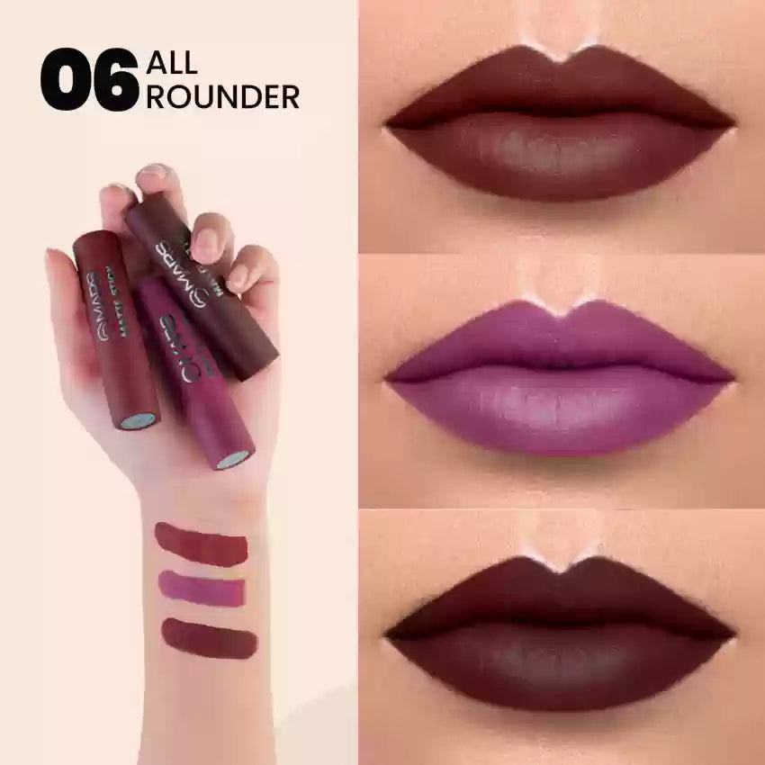 MARS Set of 3 Matte Lipsticks Box Pixie La Bella