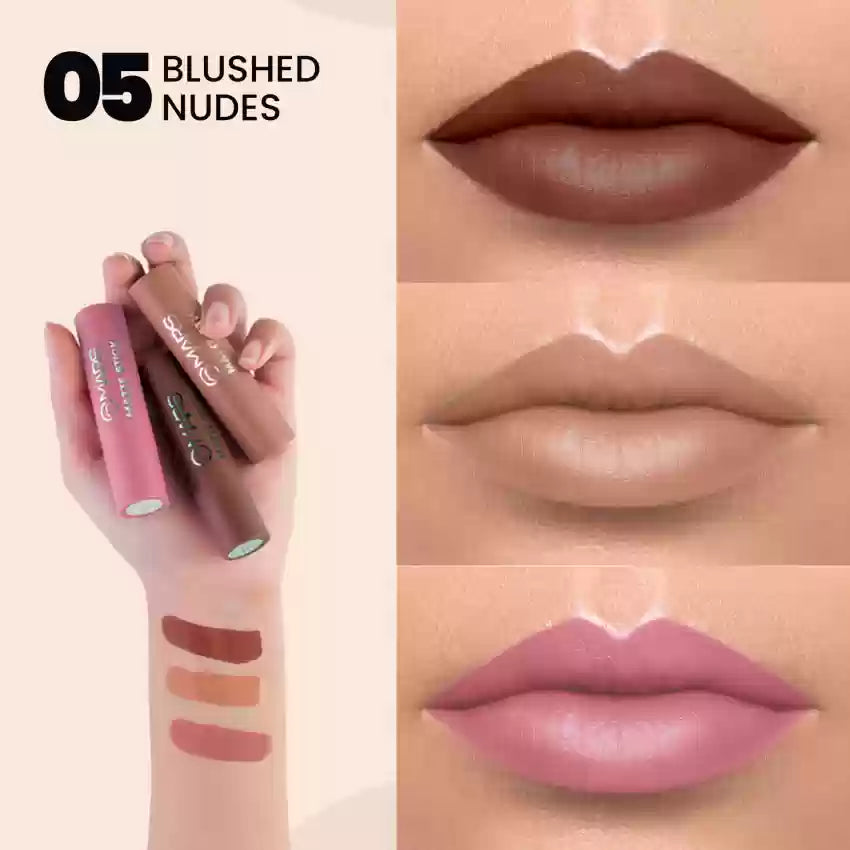 MARS Set of 3 Matte Lipsticks Box Pixie La Bella
