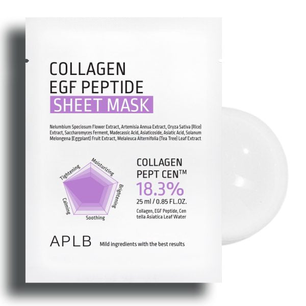 APLB Collagen EGF Peptide Sheet Mask 25ml Pixie La Bella
