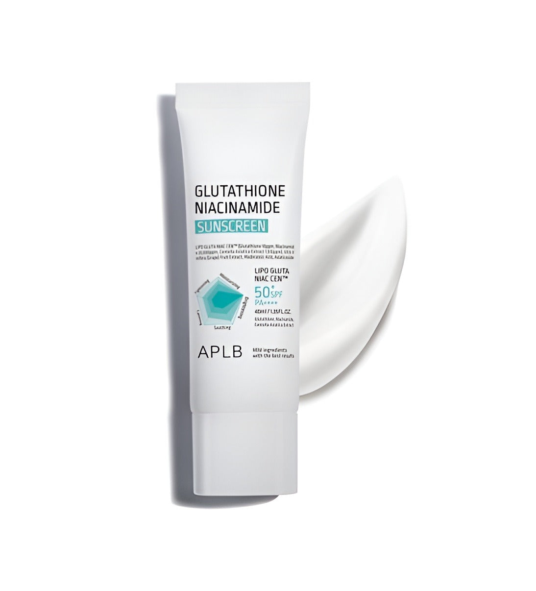 "APLB Glutathione Niacinamide Sunscreen – A broad-spectrum sunscreen that protects against harmful UVA/UVB rays while brightening and nourishing the skin. Infused with glutathione and niacinamide, it reduces dark spots, evens skin tone, and boosts collagen for a youthful glow. The lightweight, non-greasy formula hydrates, controls oil, and prevents sun damage. Buy natural sunscreen in Bangladesh from the best Bangladesh online natural skin care store."