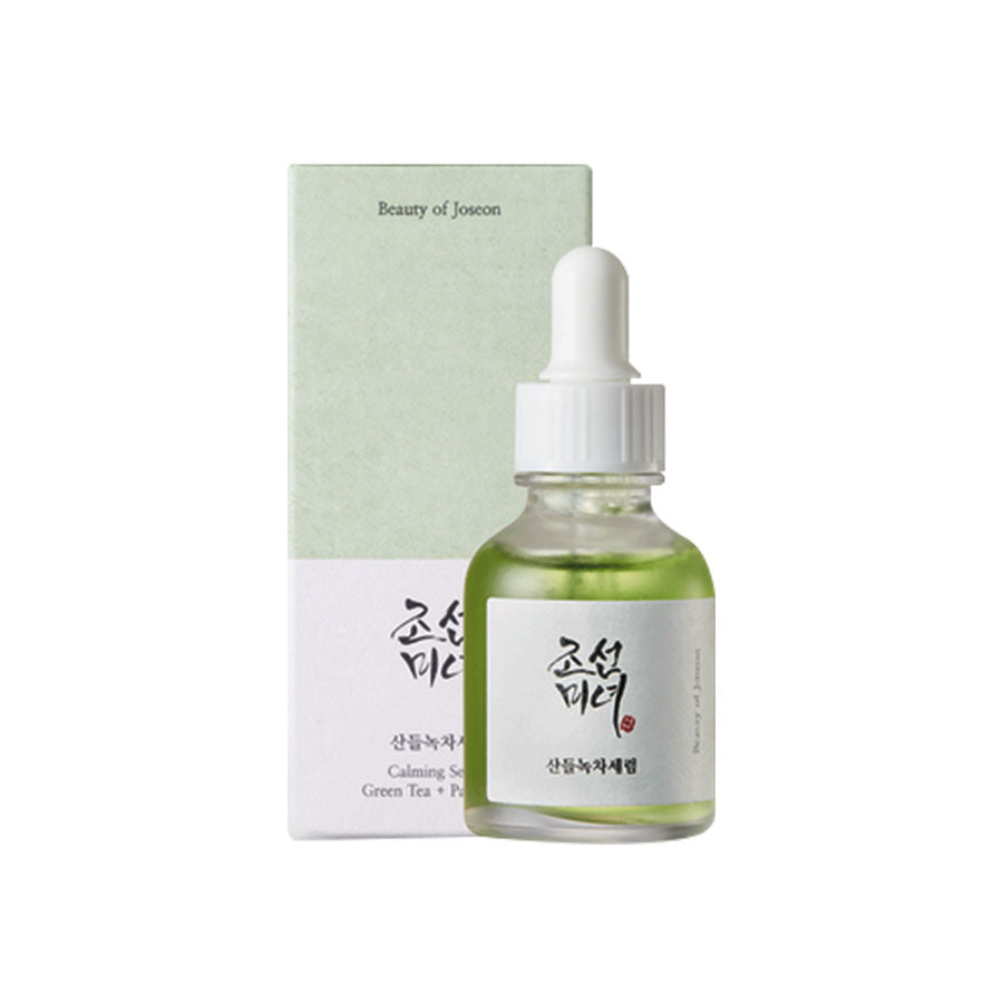 Beauty of Joseon Calming Serum: Green Tea + Panthenol - Natural skin care online in Bangladesh. Best skin care, skin brightening, anti-aging, herbal creams, moisturizers, face wash, organic beauty products. Shop online at our Bangladesh store.