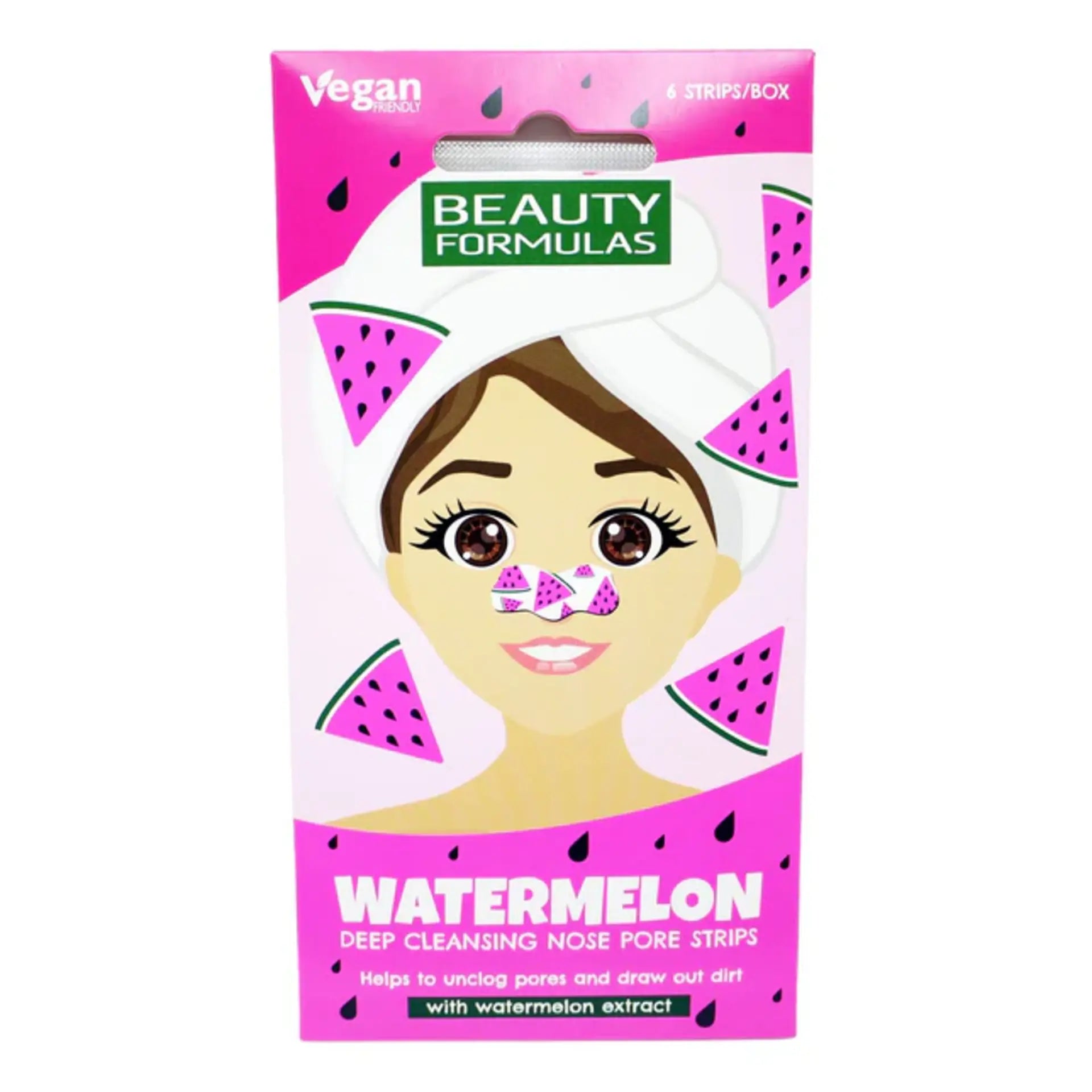 Beauty Formulas Watermelon Deep Cleansing Nose Pore Strips 6&