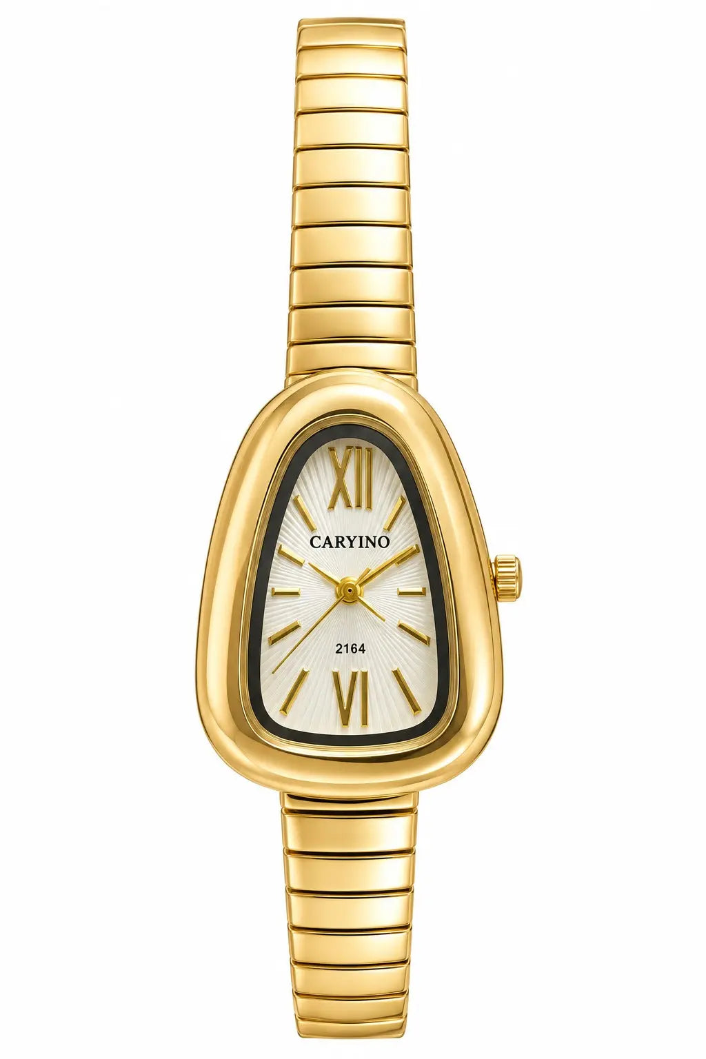 CARYINO Teardrop Dial Stretch Bracelet Watch