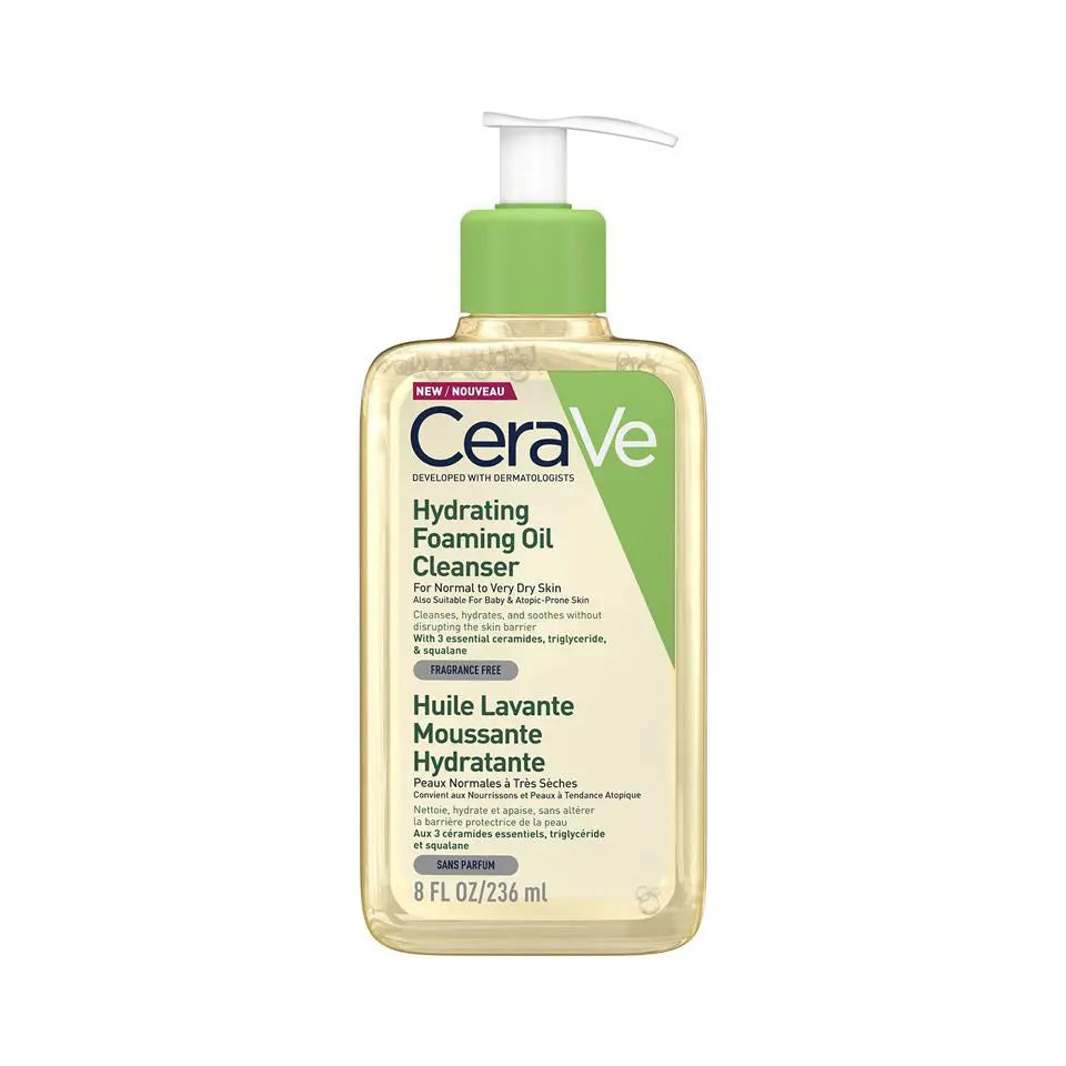 CeraVe Hydrating Foaming Oil Cleanser, 8 fl oz/236 ml. A gentle and effective cleanser for natural skin care, available online in Bangladesh. This hydrating cleanser is ideal for those looking for the best skin care products for moisturizing and cleansing. Buy CeraVe and other skin care products online.