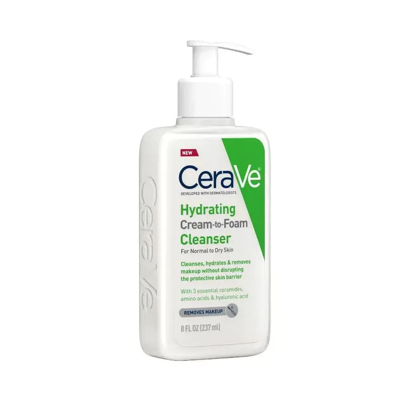 CeraVe Hydrating Cream-to-Foam Cleanser, a natural skin care product available online in Bangladesh. Best for normal to dry skin, cleanses, hydrates and removes makeup. Buy best skin care products online at affordable prices.