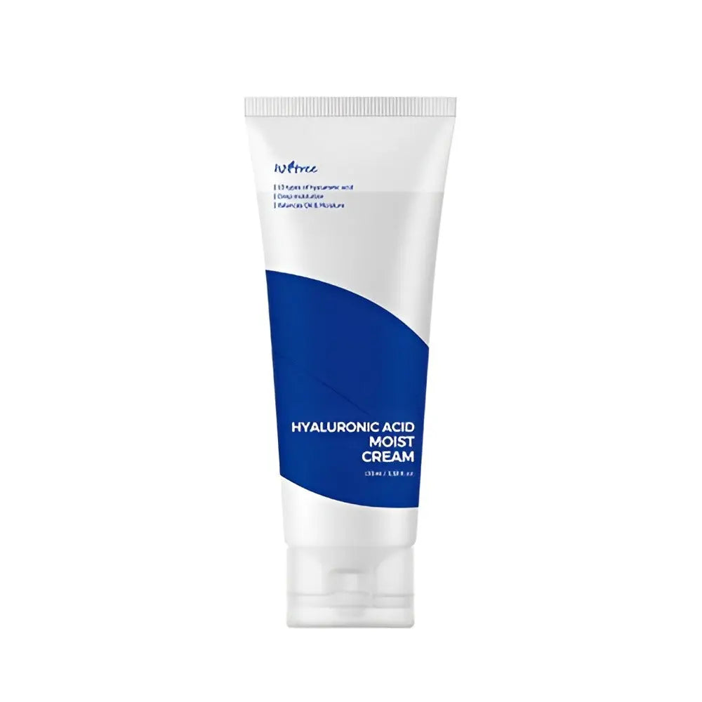 "ISNTREE Hyaluronic Acid Moist Cream 100ml – A deeply hydrating moisturizer in Bangladesh, infused with hyaluronic acid for long-lasting moisture and skin nourishment. Buy beauty products for skin online at the best price from Bangladesh’s top organic skin care store."