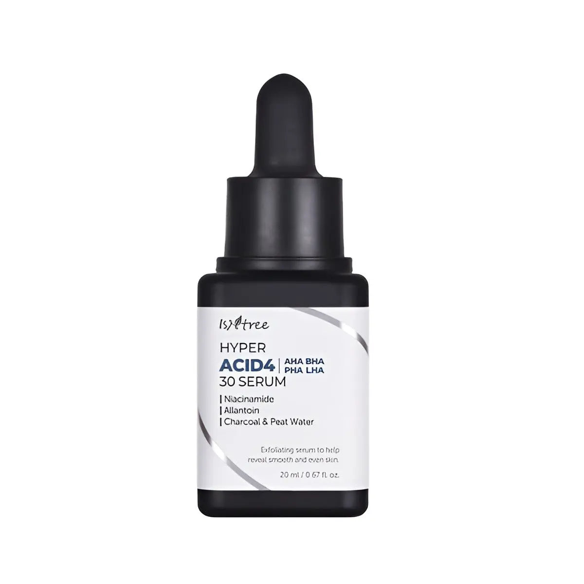 "ISNTREE Hyper Acid4 AHA BHA LHA 30 Serum 20ml – A powerful exfoliating serum in Bangladesh, formulated with AHA, BHA, and LHA to unclog pores, smooth skin texture, and brighten complexion. Buy beauty products for skin online at the best price from Bangladesh’s top organic skin care store."