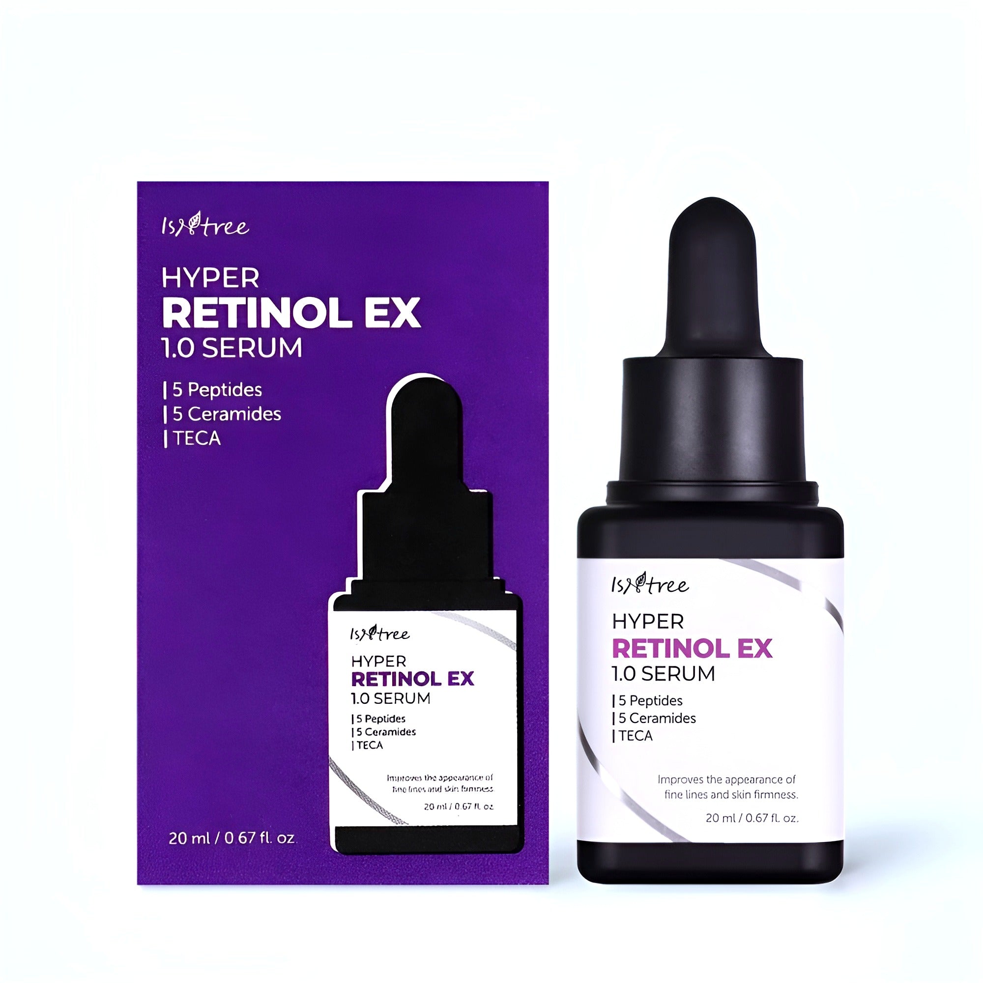 "ISNTREE Hyper Retinol EX 1.0 Serum 20ml – A powerful anti-aging serum in Bangladesh, formulated with 1.0% retinol to reduce wrinkles, improve skin texture, and boost radiance. Buy beauty products for skin online at the best price from Bangladesh’s top organic skin care store."