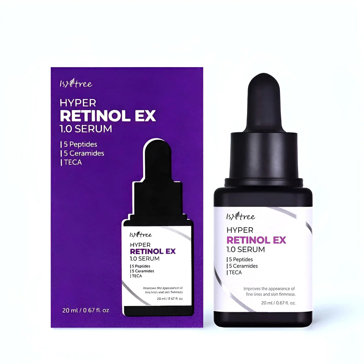 "ISNTREE Hyper Retinol EX 1.0 Serum 20ml – A powerful anti-aging serum in Bangladesh, formulated with 1.0% retinol to reduce wrinkles, improve skin texture, and boost radiance. Buy beauty products for skin online at the best price from Bangladesh’s top organic skin care store."