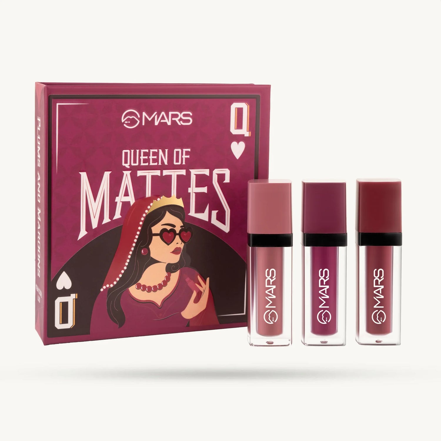 MARS Queen of Mattes Liquid Lipsticks Box Set of 3 (13.5 ml)