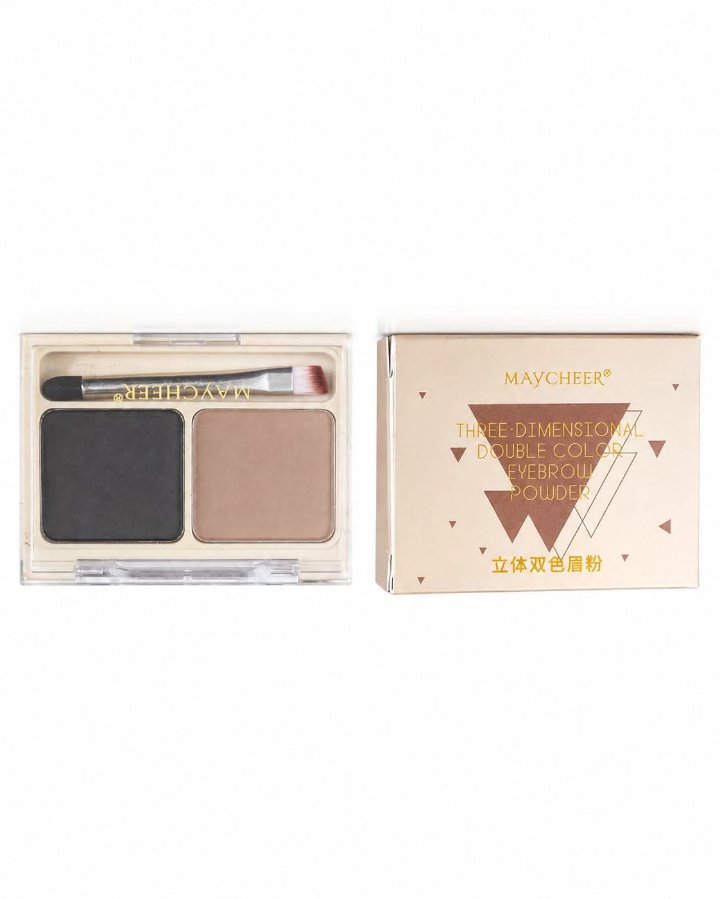 MAYCHEER 3D Two-Color Eyebrow Powder Palette