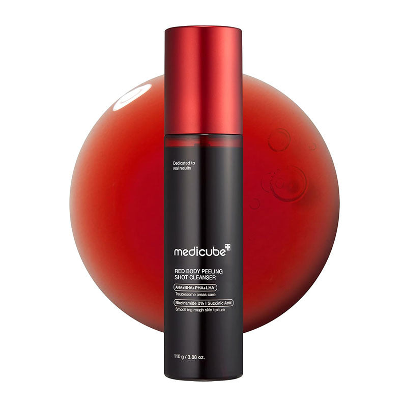 Medicube Red Body Peeling Shot Cleanser Pixie La Bella