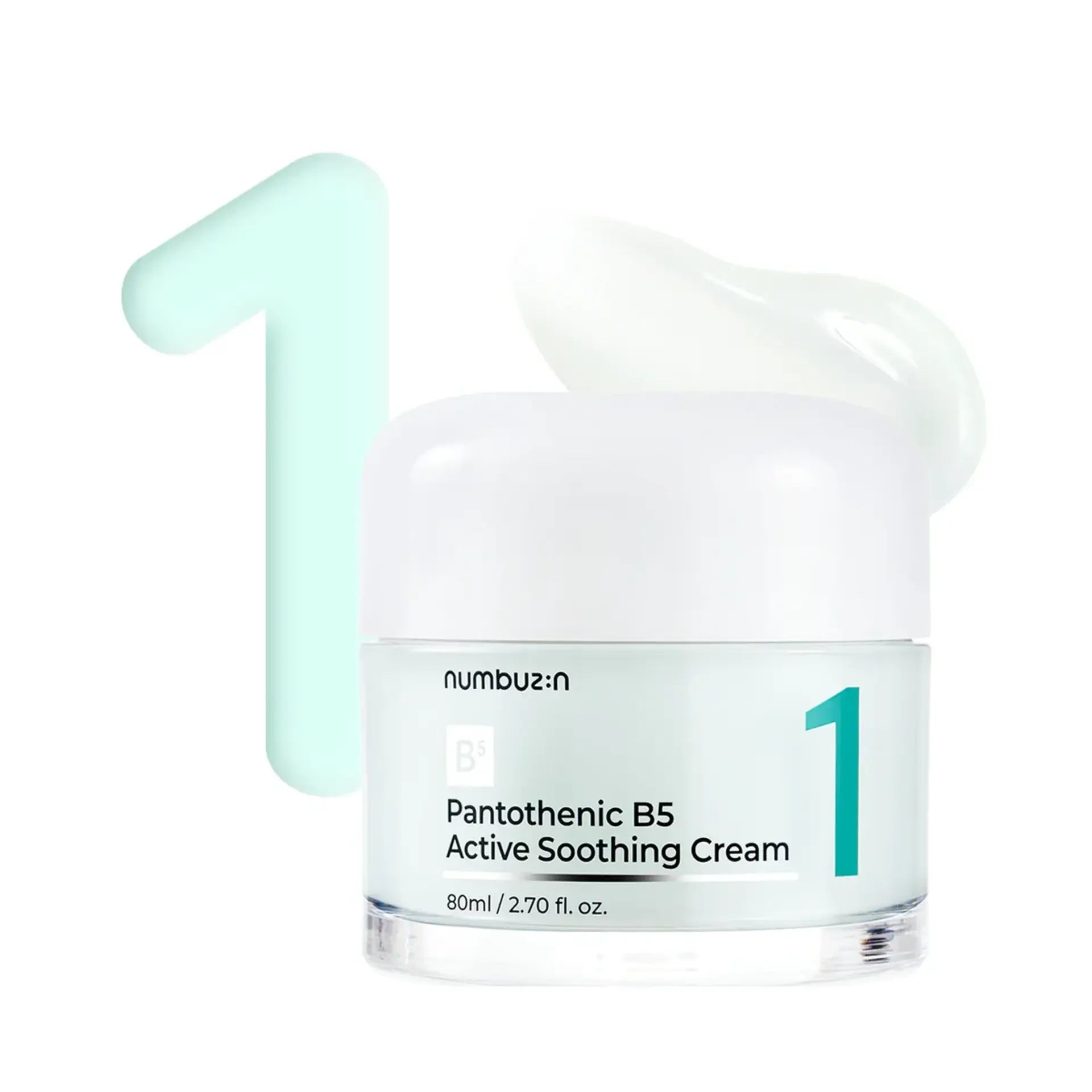 Numbuzin No.1 Pantothenic B5 Active Soothing Cream: Soothe and strengthen your skin barrier. Shop best online skincare stores for organic beauty products for skin. Buy anti-aging cream product and more today!