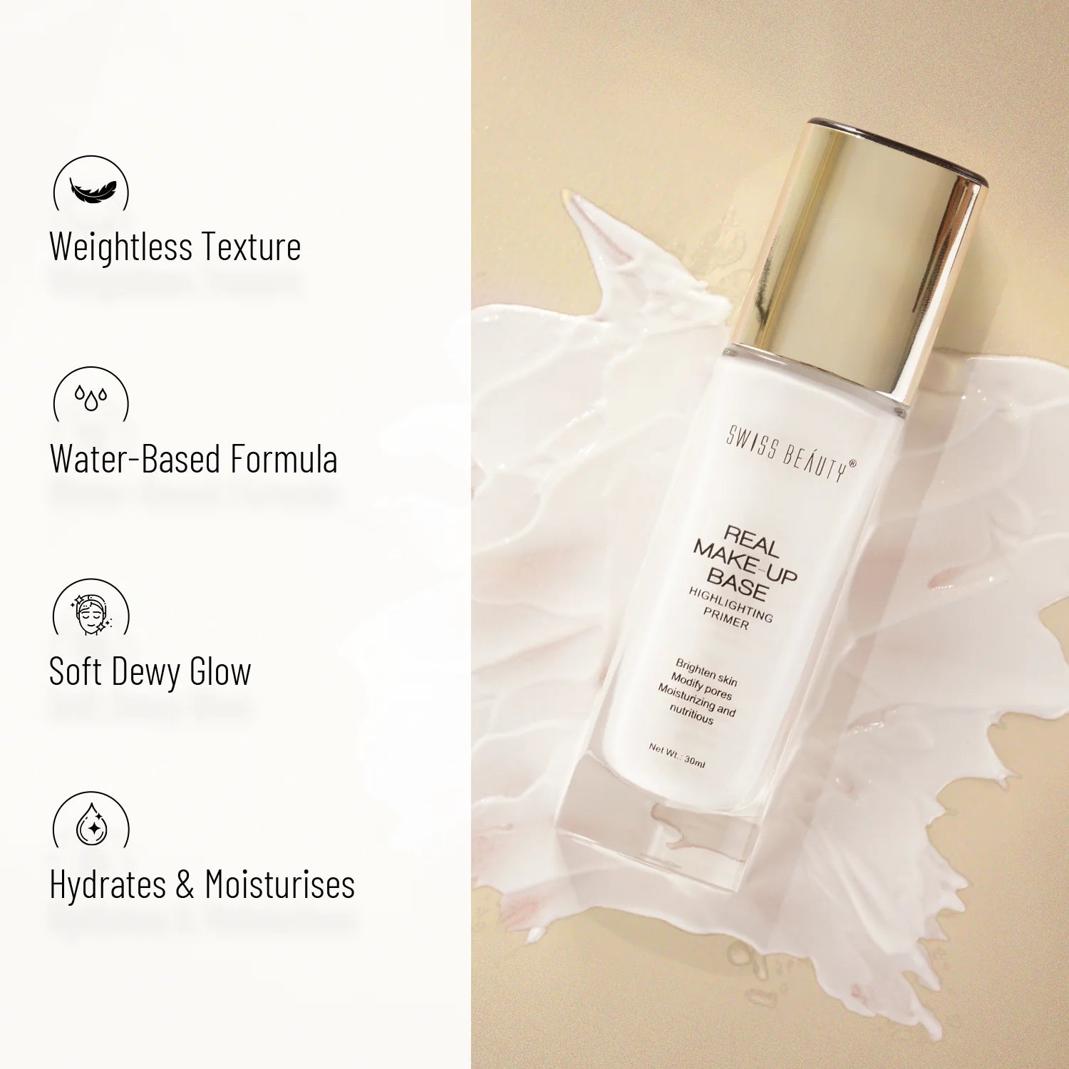 Swiss Beauty Real Makeup Base Highlighting Primer 3