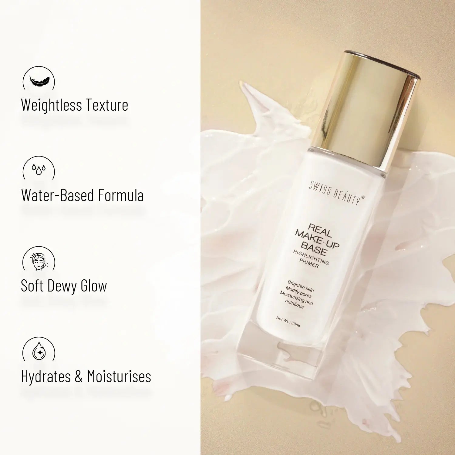 Swiss Beauty Real Makeup Base Highlighting Primer 3