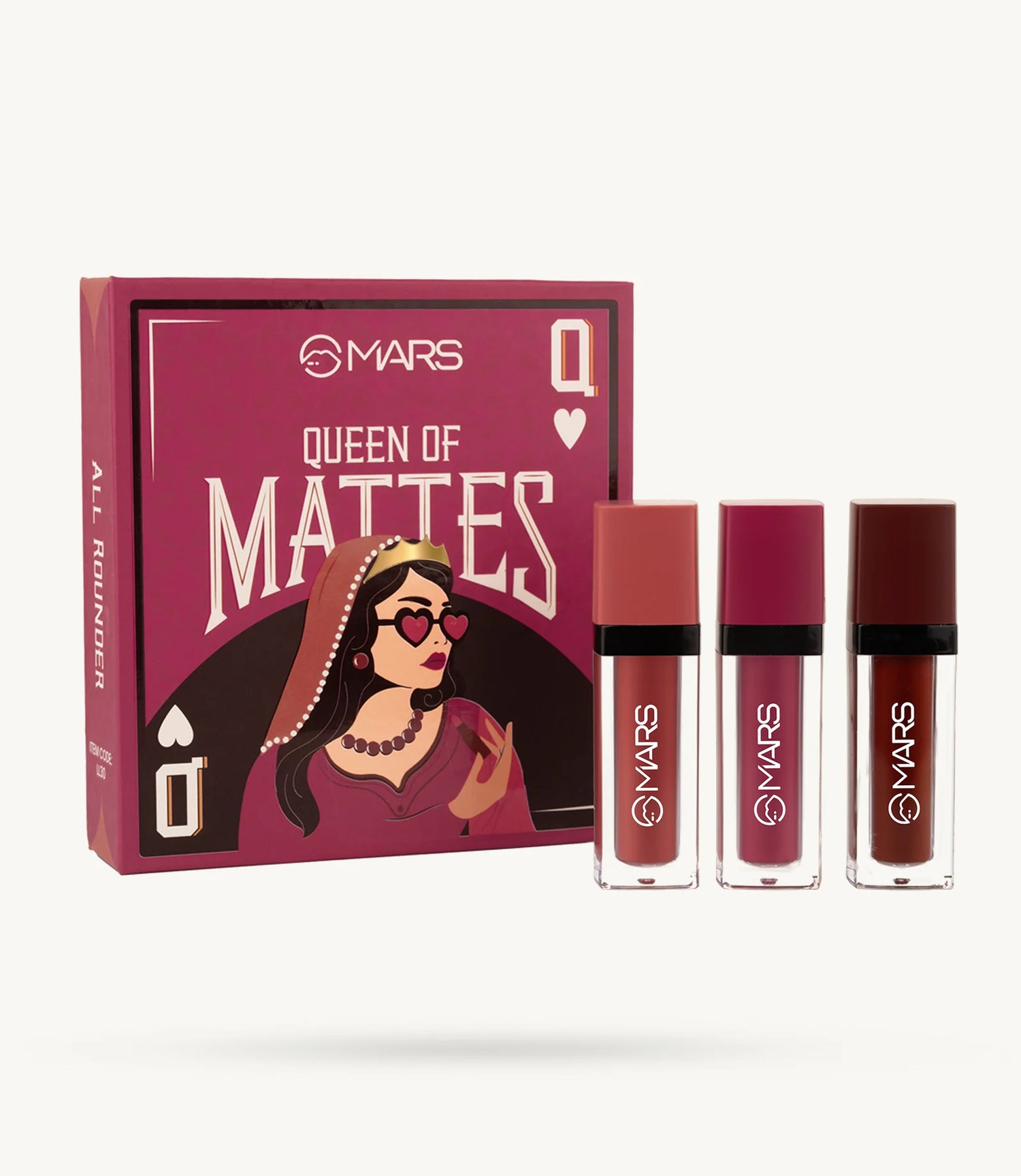 MARS Queen of Mattes Liquid Lipsticks Box Set of 3 (13.5 ml)