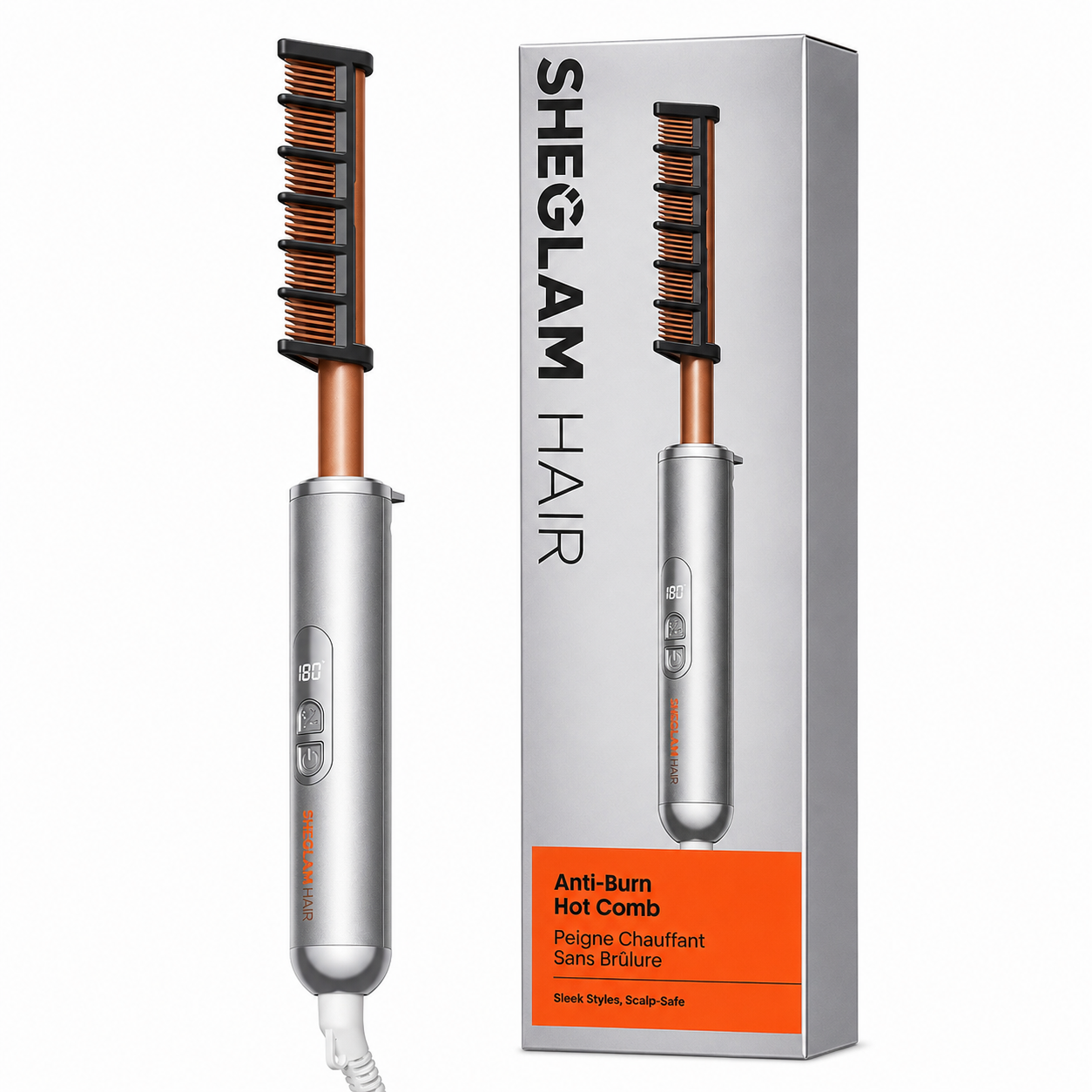 SHEGLAM Anti-Burn Hot Comb Hair Straightener Pixie La Bella