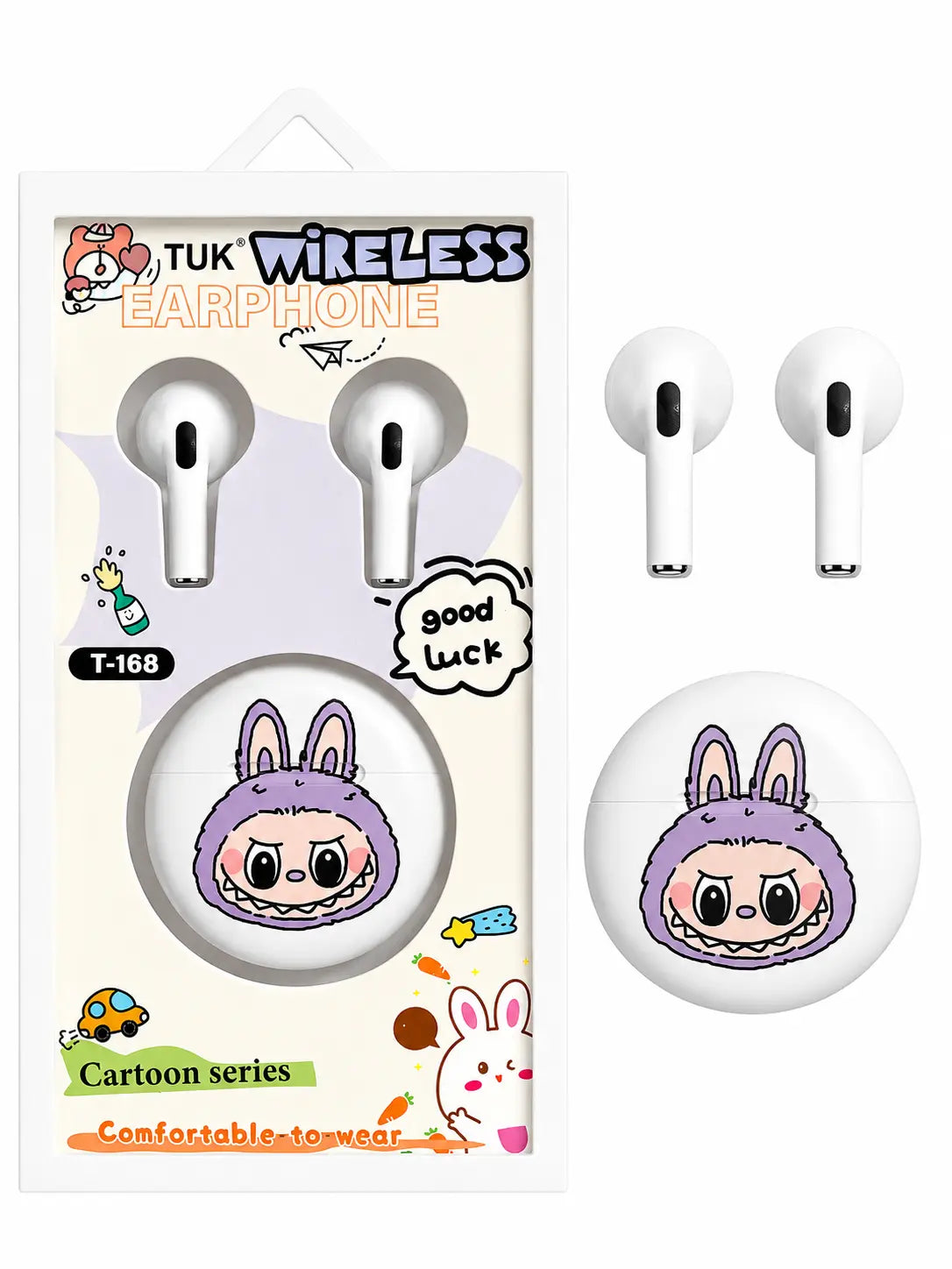 TUK Cute Cartoon Wireless Earbuds Pixie La Bella