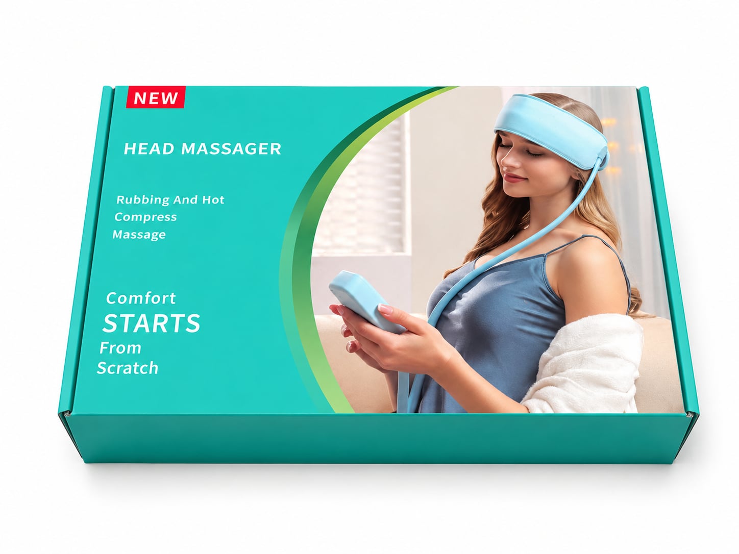 Portable Head Massager with Heat, Air Compression & Vibration Pixie La Bella