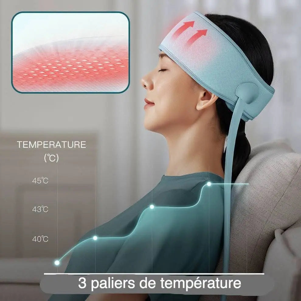Portable Head Massager with Heat, Air Compression & Vibration Pixie La Bella
