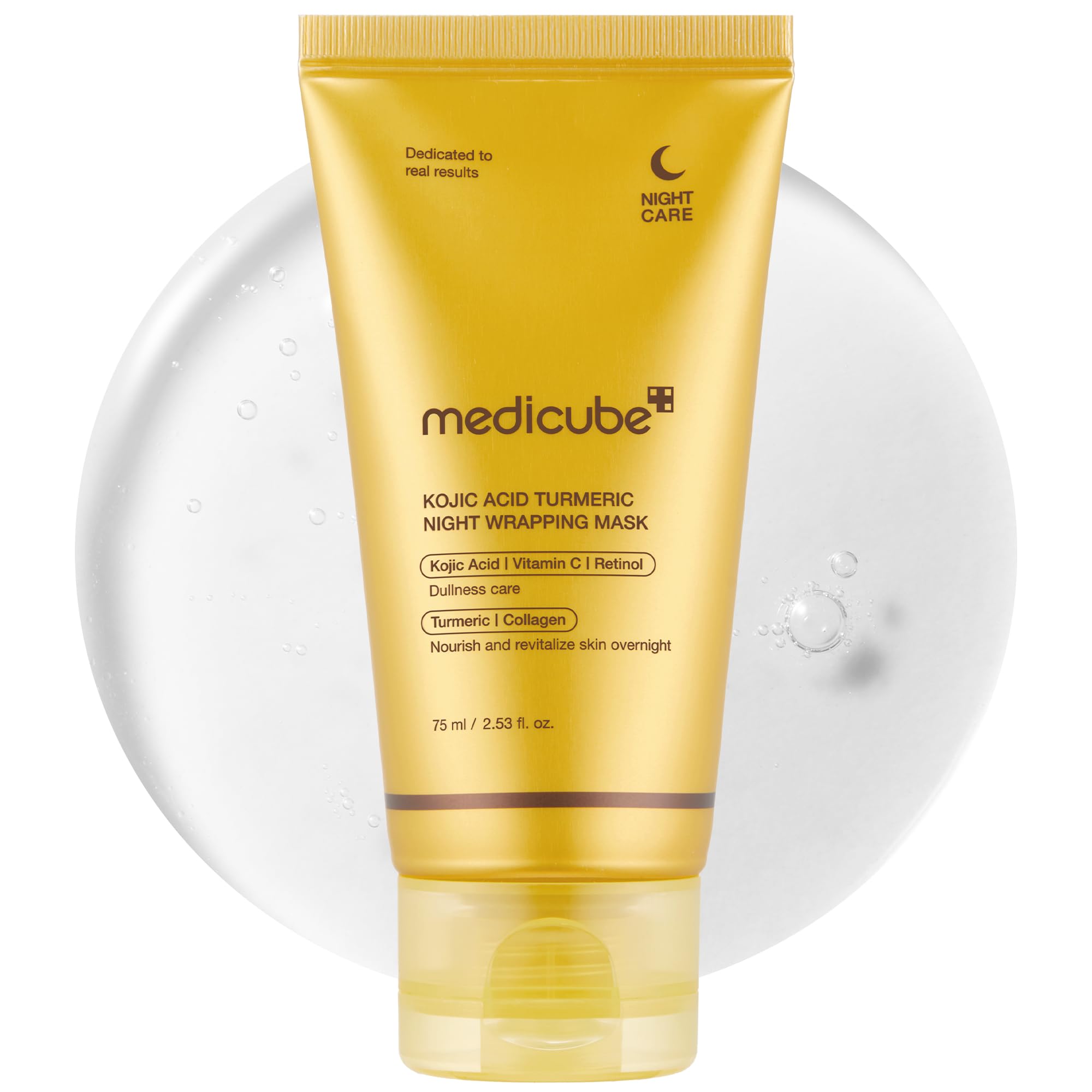 Medicube Kojic Acid Turmeric Overnight Wrapping Peel Off Mask 75ml Pixie La Bella