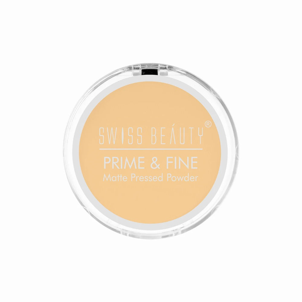 Swiss Beauty Prime & Fine Matte Pressed Powder - Natural Beige