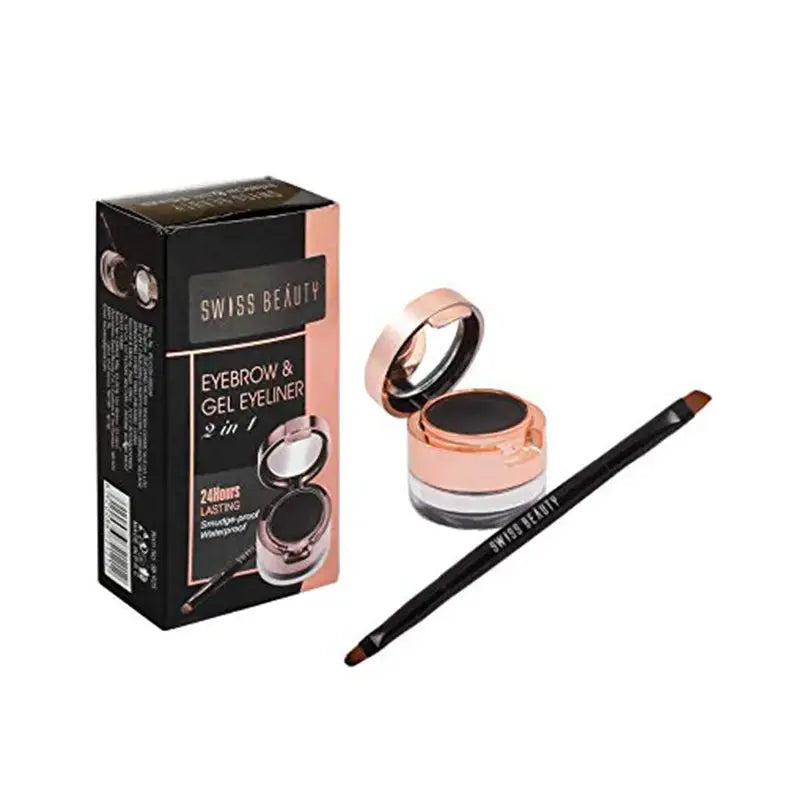 Swiss Beauty Eyebrow and Gel Eyeliner (Dark Brown) Pixie La Bella