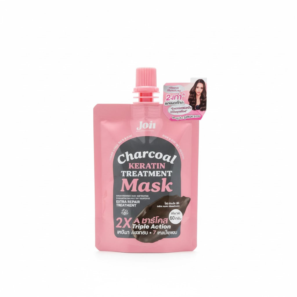 2x JOJI Secret Young Charcoal Keratin Treatment Damaged Hair Mask Restore 50g Pixie La Bella