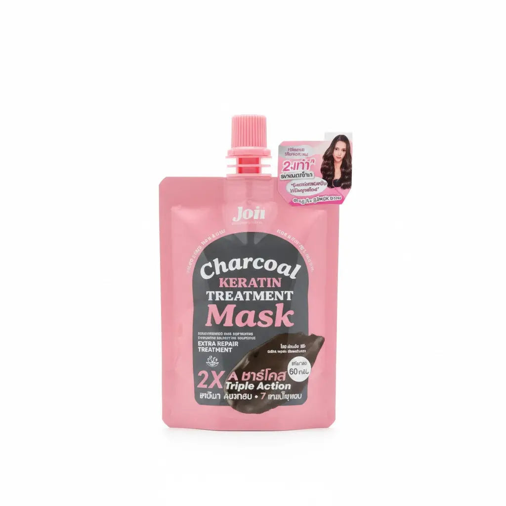 2x JOJI Secret Young Charcoal Keratin Treatment Damaged Hair Mask Restore 50g Pixie La Bella