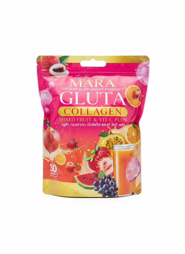 MARA COLLAGEN GLUTA MIXED FRUIT & Vit c plus supplement Pixie La Bella