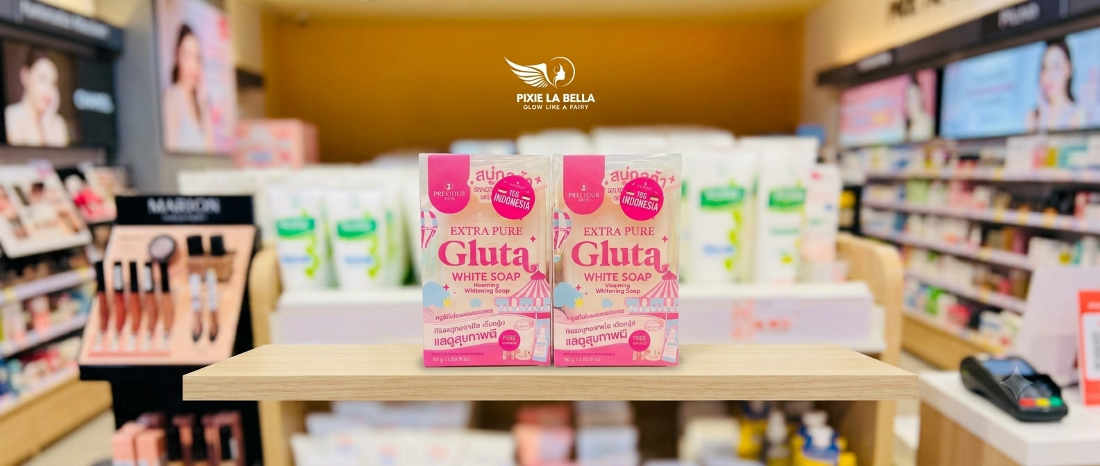 Extra Pure Gluta White Soap Thailand for Brighter Skin Care Results- Pixie La Bella