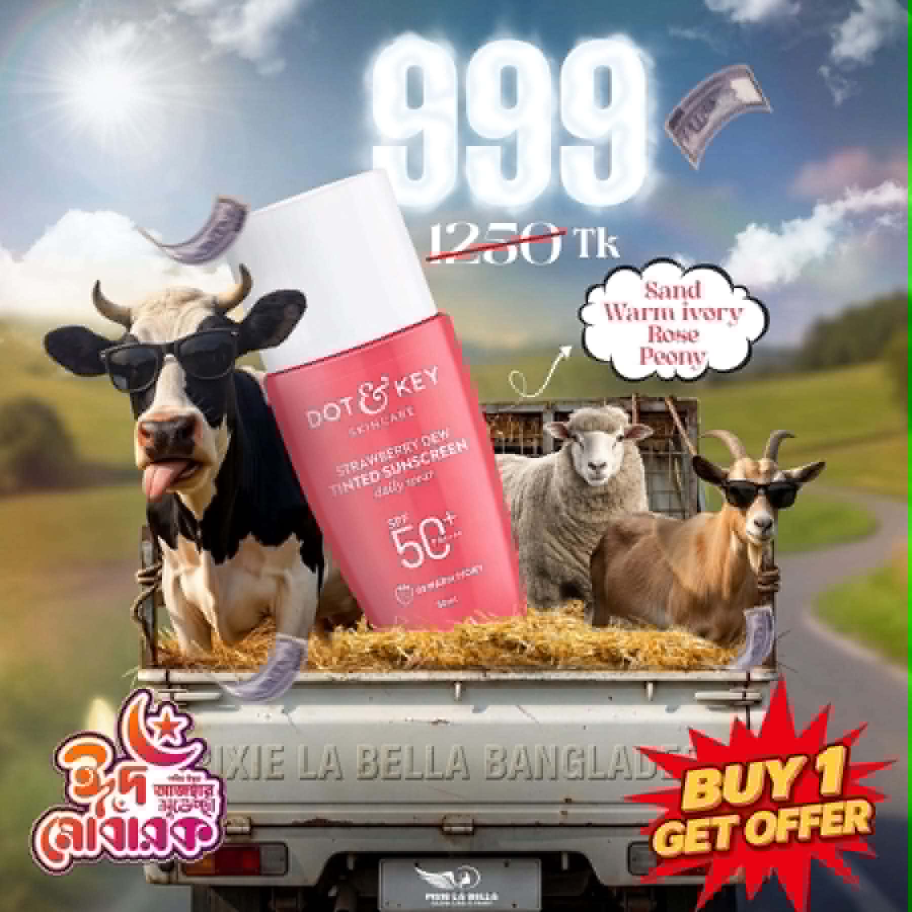 HAMBA Offer - Dot &amp; Key Strawberry Dew Tinted Sunscreen 50ml (Warm Ivory)