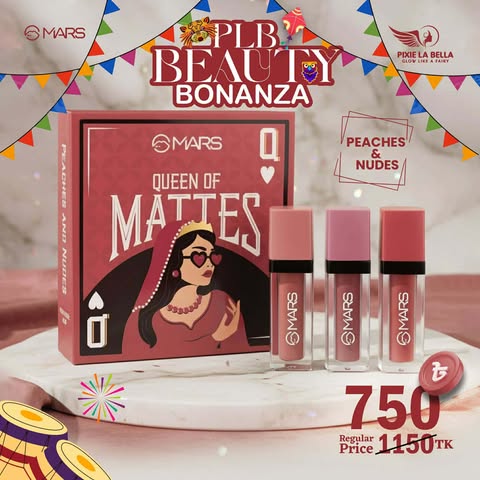 Bonanza Offer – MARS Queen of Mattes Liquid Lipsticks Box Set of 3