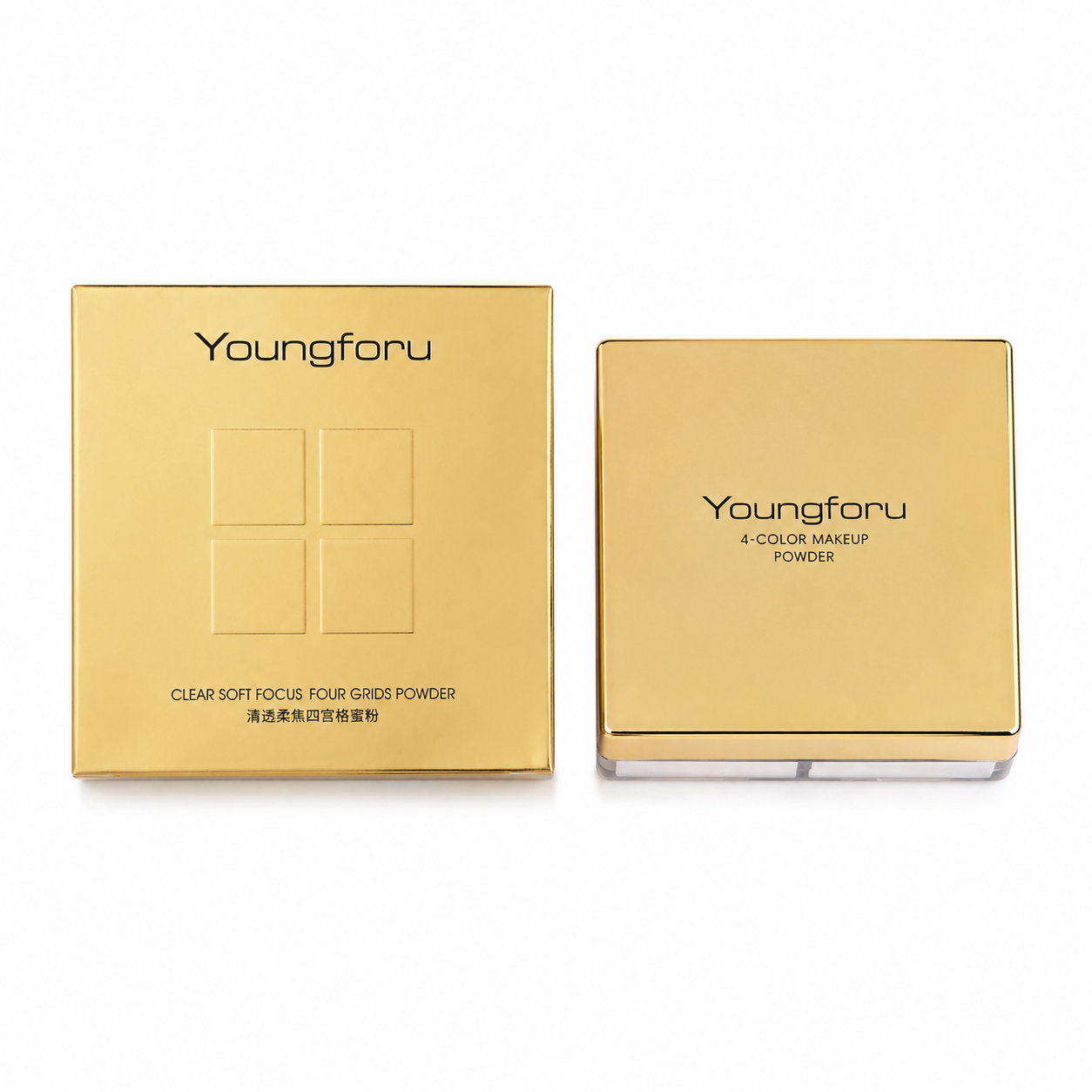 Youngforu Clear Soft Focus Four Grids Powder