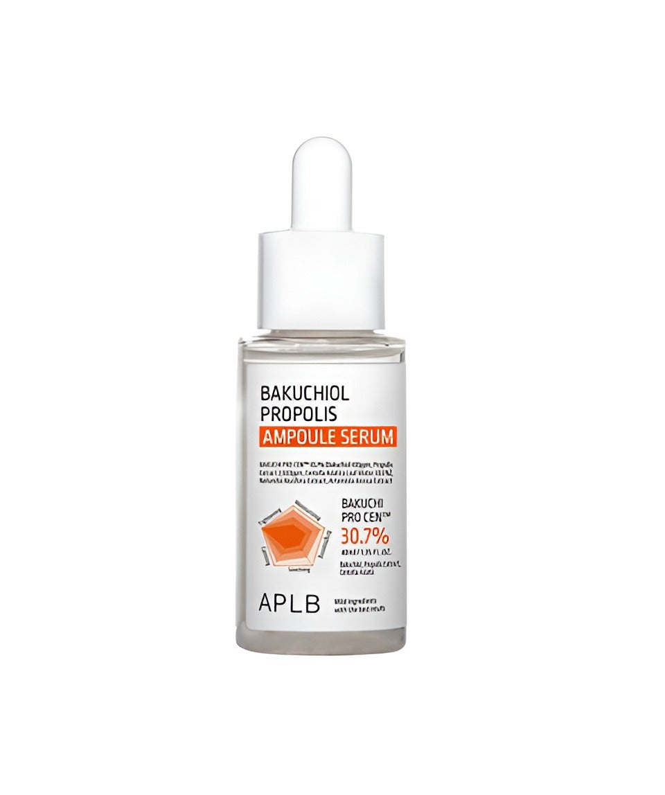 &quot;APLB Bakuchiol Propolis Ampoule Serum – A powerful serum enriched with bakuchiol and propolis to reduce fine lines, improve skin elasticity, and provide anti-aging benefits. This nourishing formula deeply hydrates, soothes, and revitalizes the skin, enhancing texture and radiance. Buy natural ampoule serum in Bangladesh from the best Bangladesh online natural skin care store.&quot;