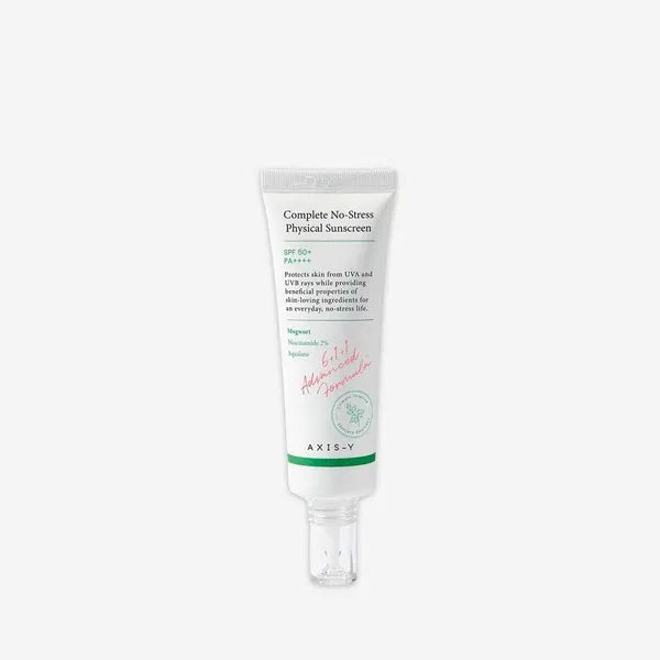 AXIS-Y Complete No-Stress Physical Sunscreen SPF 50+ PA++++: Natural, organic skincare from Bangladesh. Buy online for moisturizing, brightening, and anti-aging benefits.