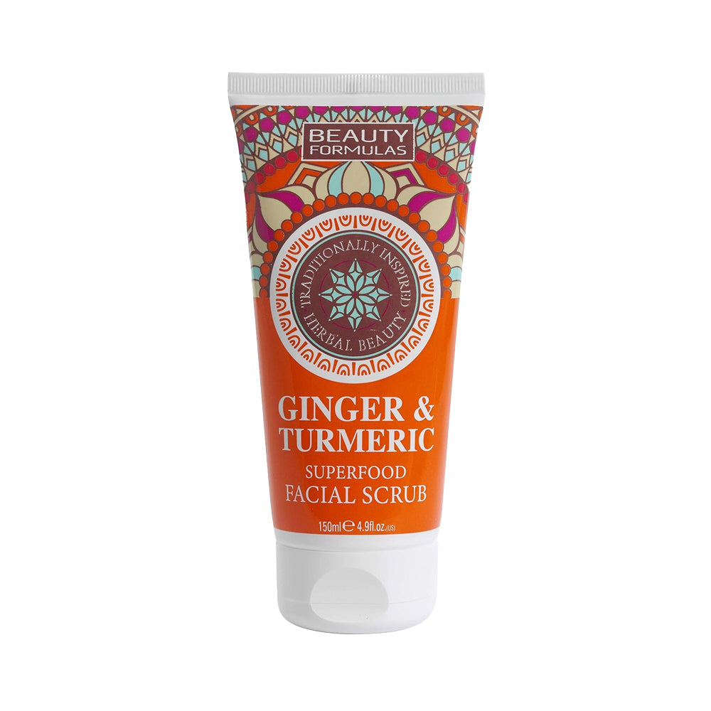 Beauty Formulas BF GINGER &amp; TURMERIC SUPERFOOD FACIAL SCRUB 150ML