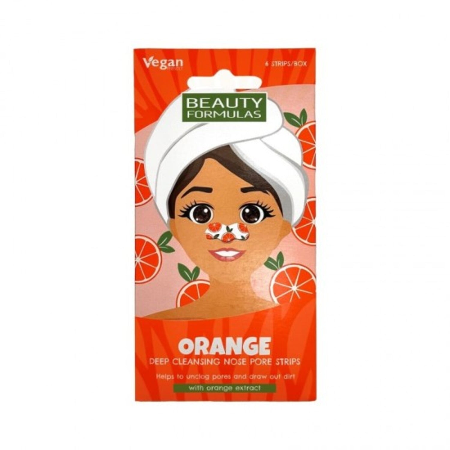 Beauty Formulas Orange Deep Cleansing Nose Pore Strips 6&