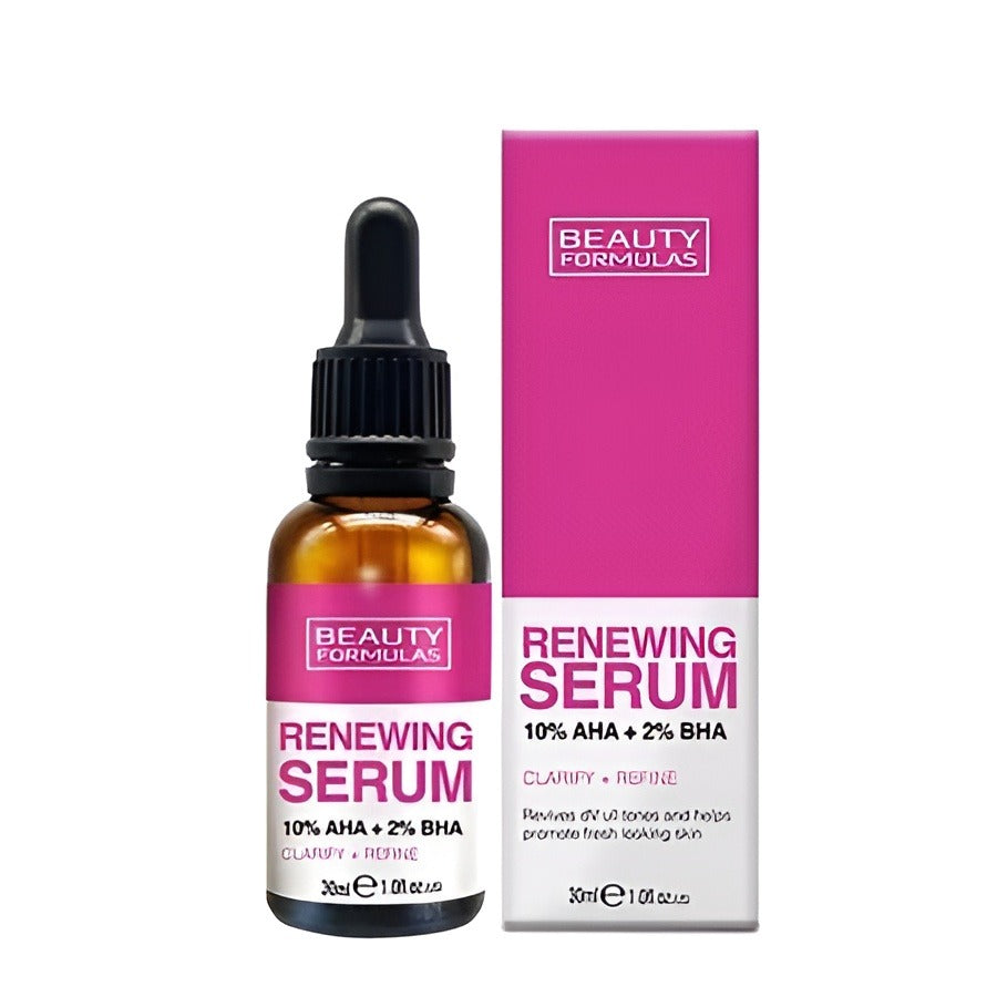 Beauty Formulas Renewing 10% AHA+2% BHA Serum- 30ml