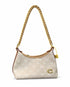 Beige Monogram Chain Strap Shoulder Bag